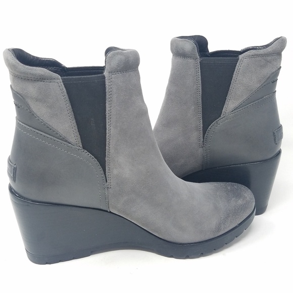 Sorel 11 After Hours suede wedge Chelsea boots - Picture 3 of 7